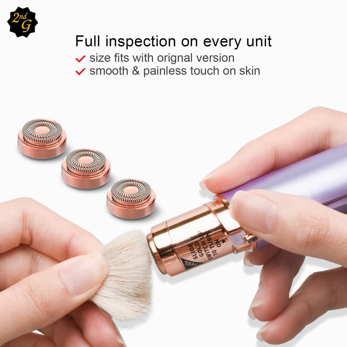 Replacement Heads for Flawless Gen 2 Double Ring 6 Pack - tuokiy Official Imagery - 5
