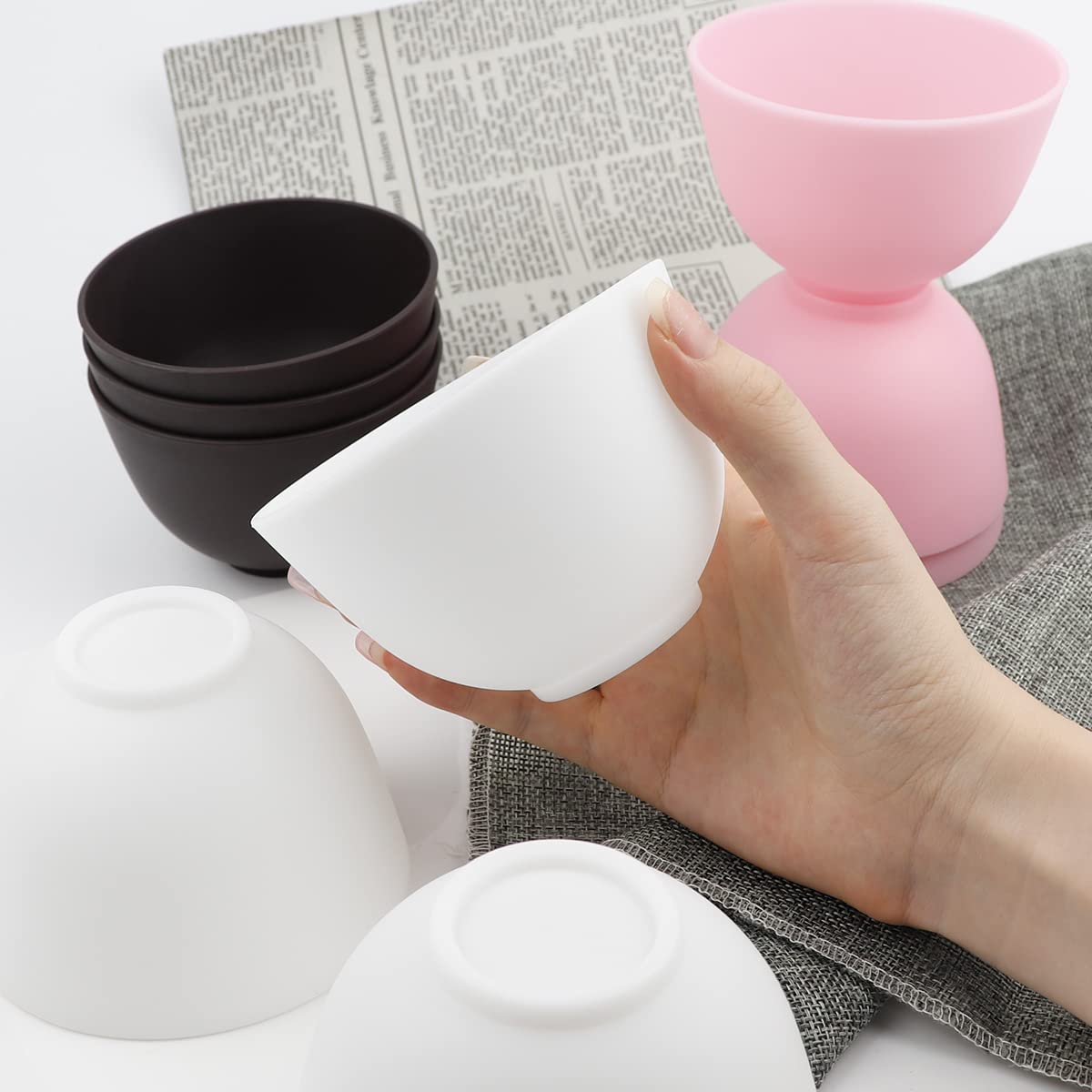 FERCAISH 9Pcs Diy Face Mask Mixing Bowl Microwavable - FERCAISH Official Imagery - 5