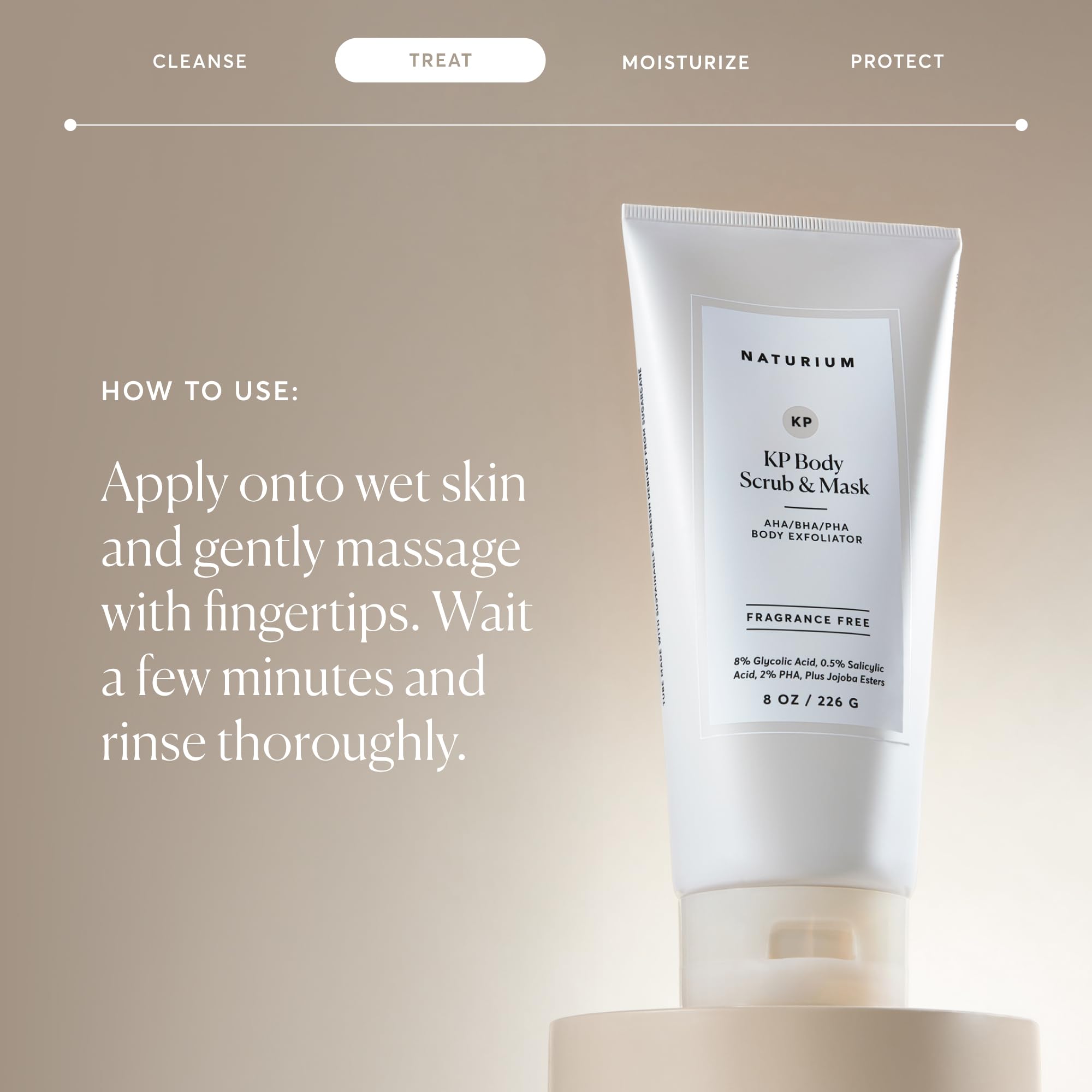 Naturium KP Body Scrub & Mask, AHA, BHA, PHA Exfoliants, 8 fl oz - Naturium Official Product View 7