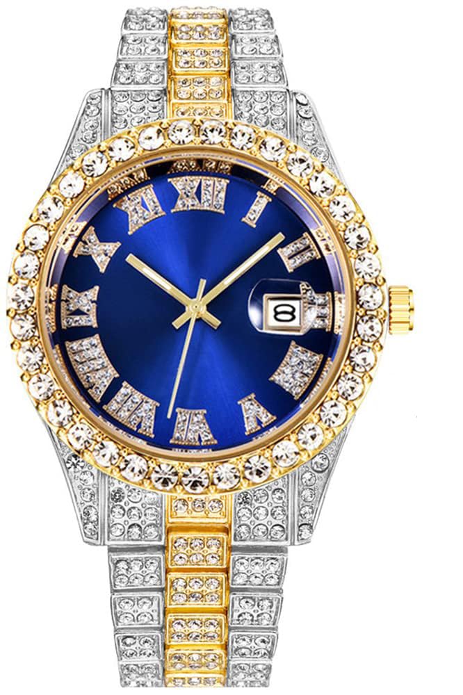 BESTKANG Unisex Crystal Diamond Watch Quartz Analog Watches - Product Imagery