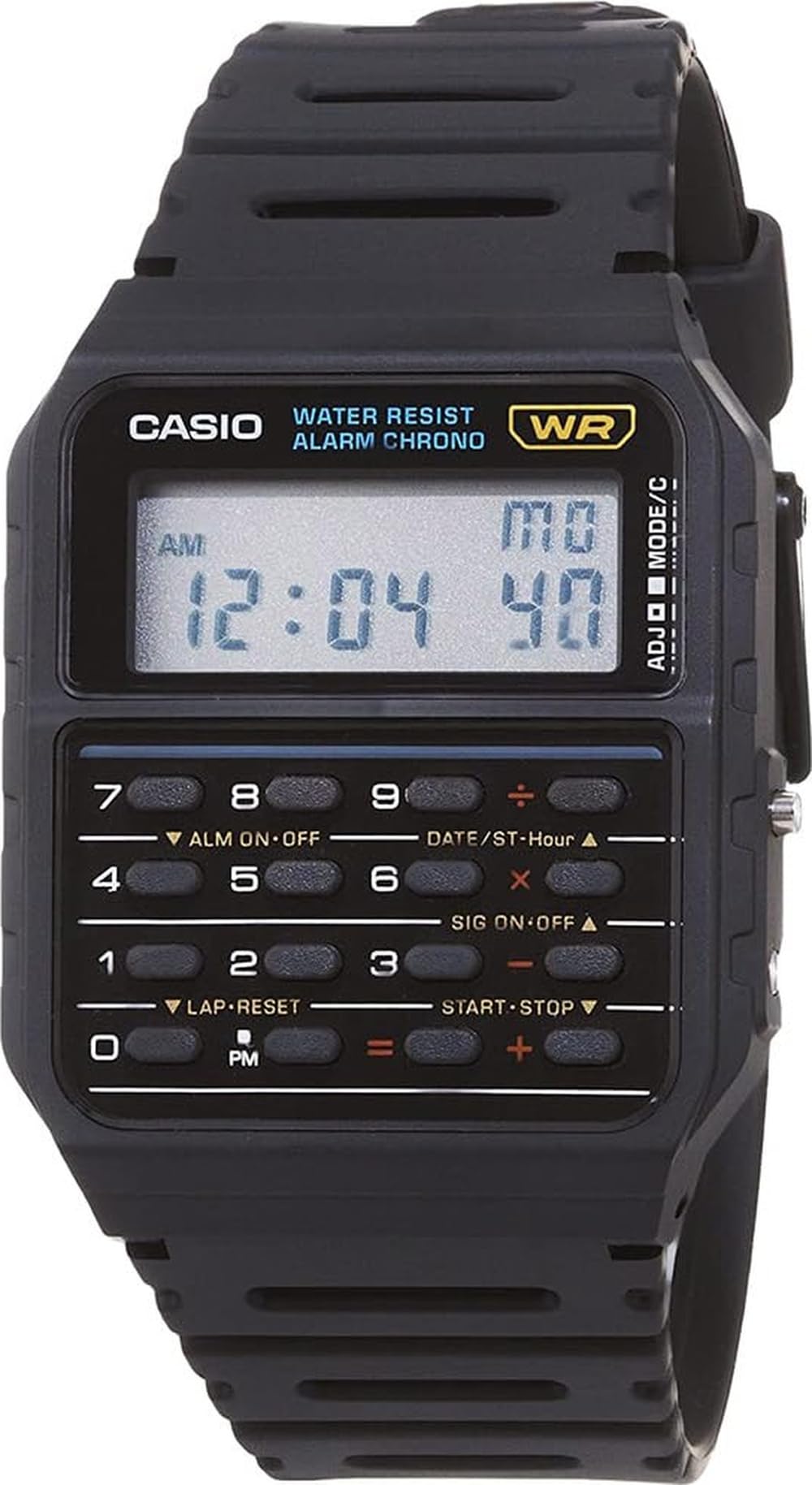 Casio CA53W Vintage Series | Data Bank | 1/100 SEC Stopwatch | Water R - View 1
