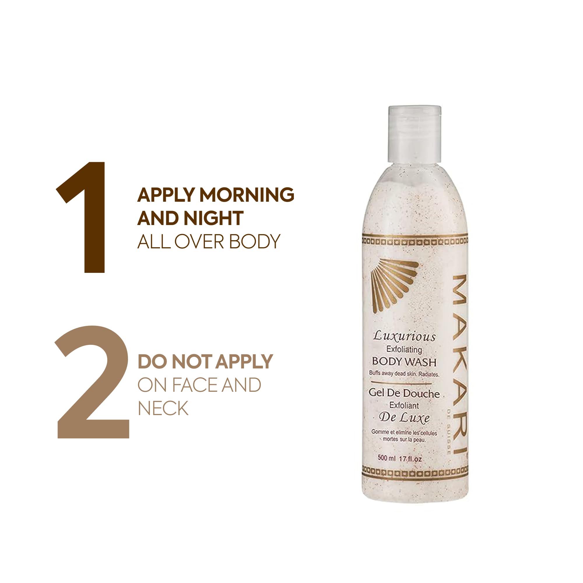 Makari Classic Luxurious Exfoliating Body Wash - Brightening & Exfoliating Body - MAKARI Official Product View 6