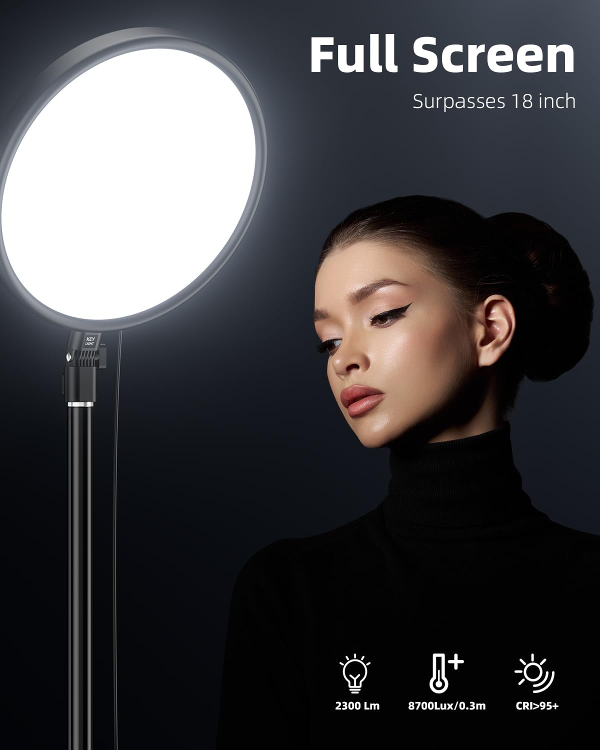 Large Ring Light with 79 Stand 6500K Professional Full - Weilisi Official Imagery - 3