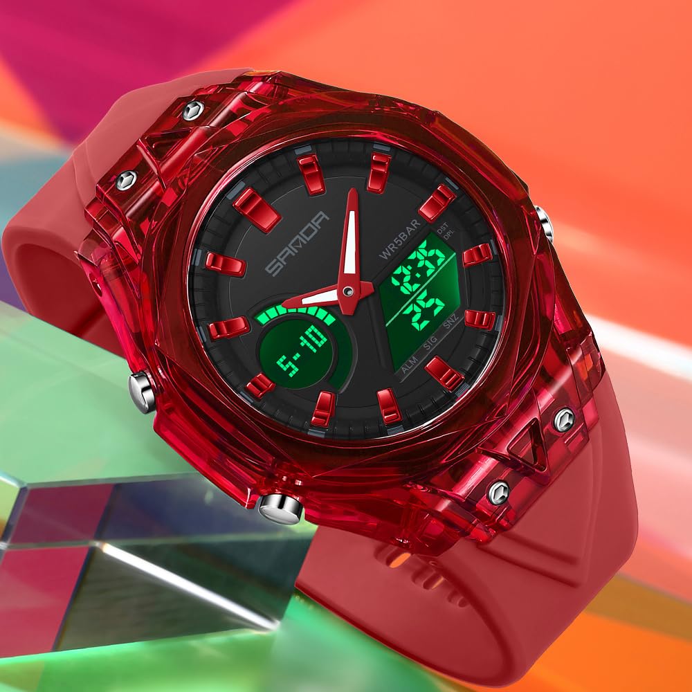 FANMIS Unisex Analog Digital Dual Display Watch Outdoor - FANMIS Official Imagery - 5