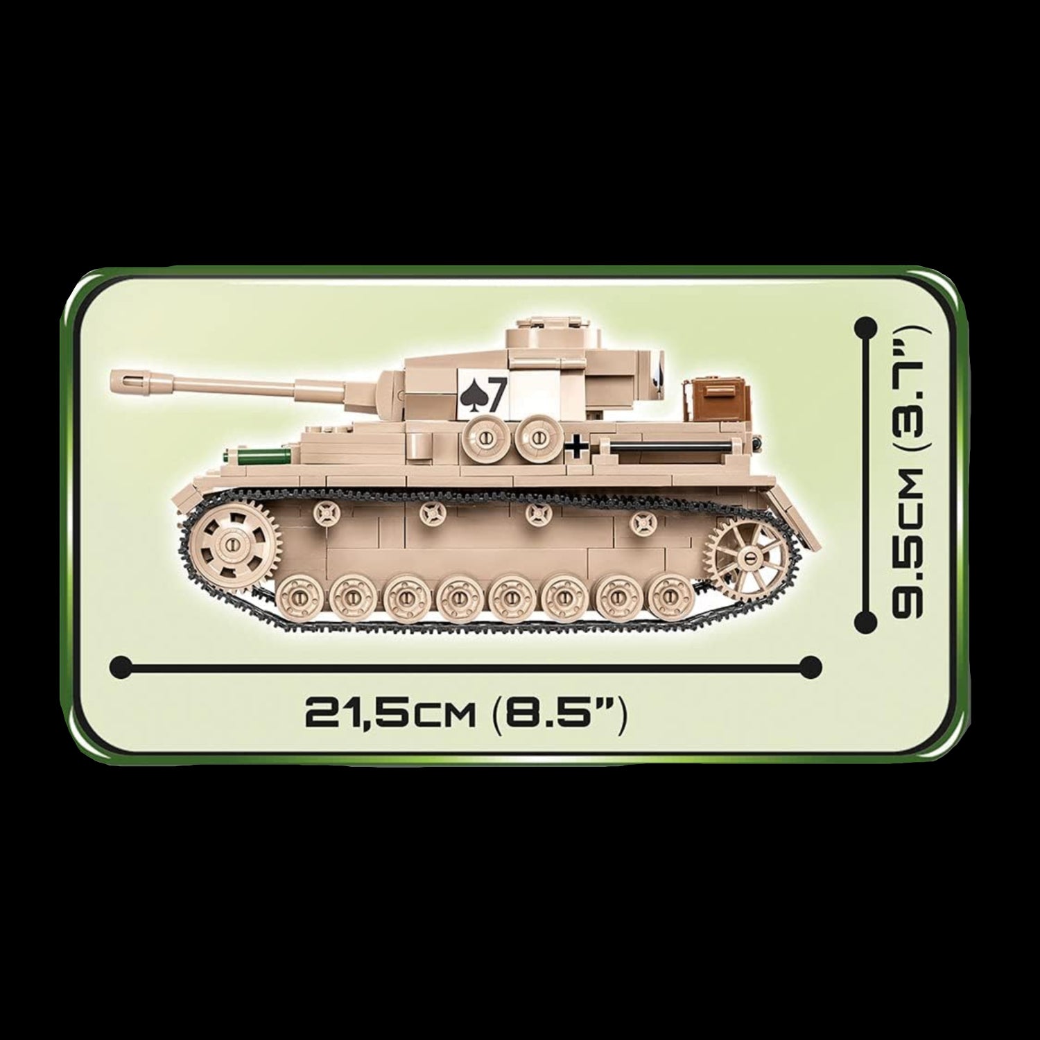 Beige COBI Historical Collection Panzerkampfwagen IV tank model with 559 pieces, detailed military toy construction set.