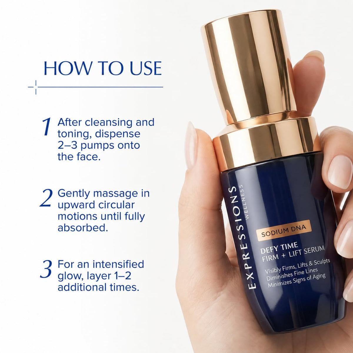 PDRN Serum with Salmon DNA Peptide Retinol CoQ10 - EXPRESSIONS WELLNESS Official Imagery - 7