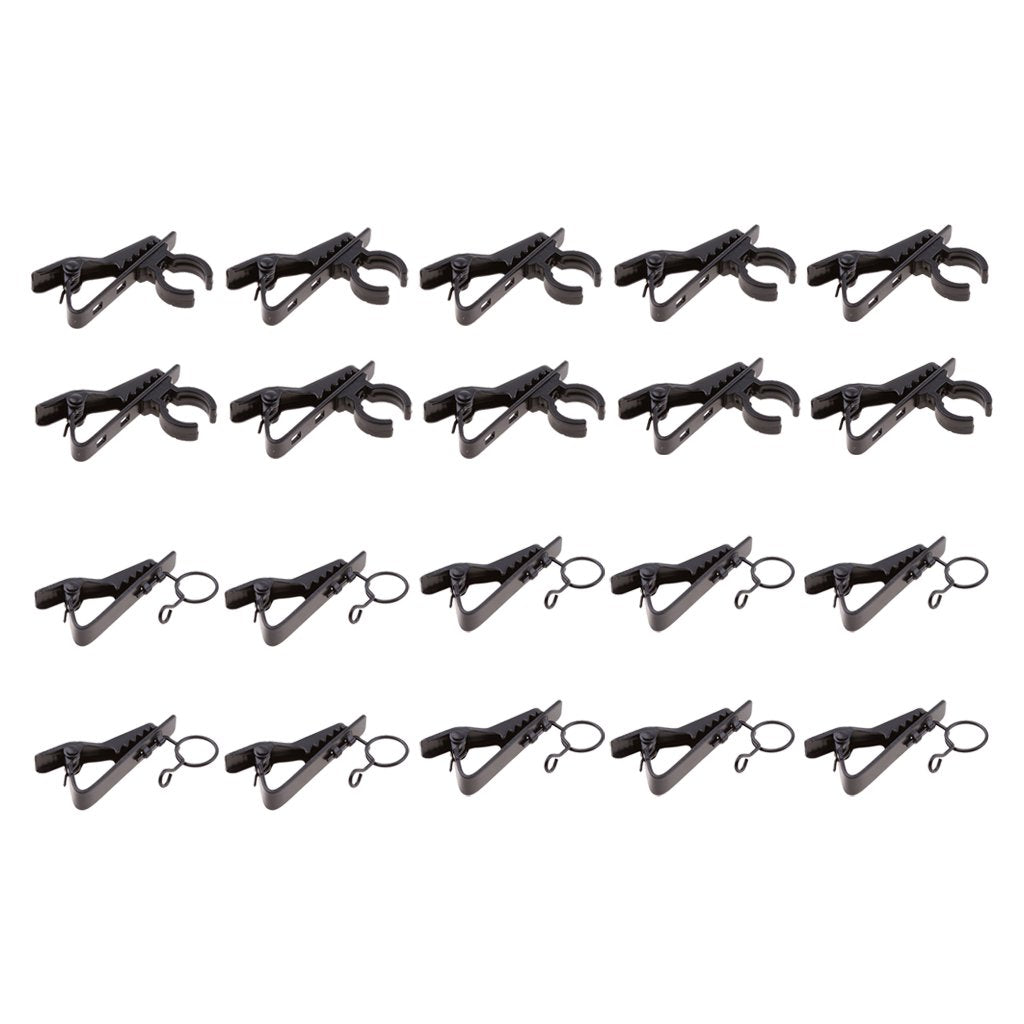 Luzhengyang 20 Pack Mini Metal Microphone Clip Holders 10mm+12mm - Lap - View 3