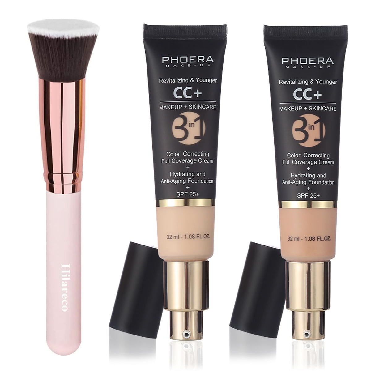 PHOERA CC Cream Foundation With SPF PHOERA Full Coverage - Hilareco Official Imagery - 2
