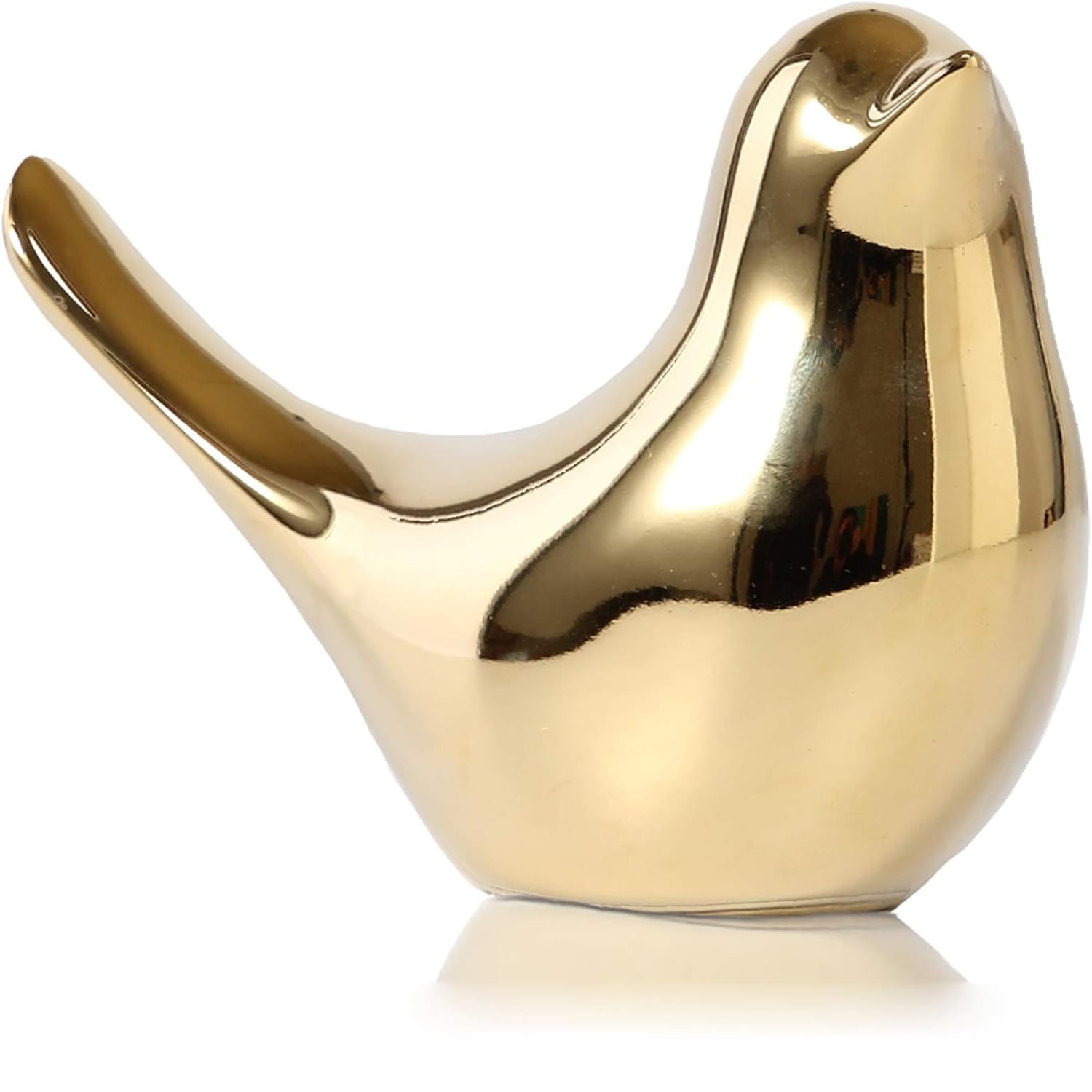 Gold small bird statues by FANTESTICRYAN, modern home decor featuring elegant bird figures for stylish interior accents.