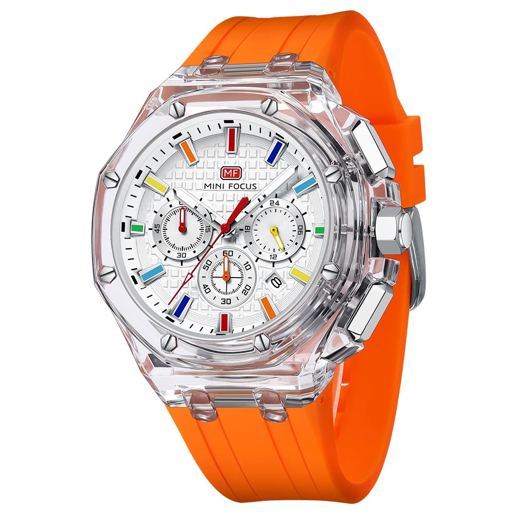 MINI Focus Men Watches,Unique Transparent (Mutifunction/Light - Product Imagery