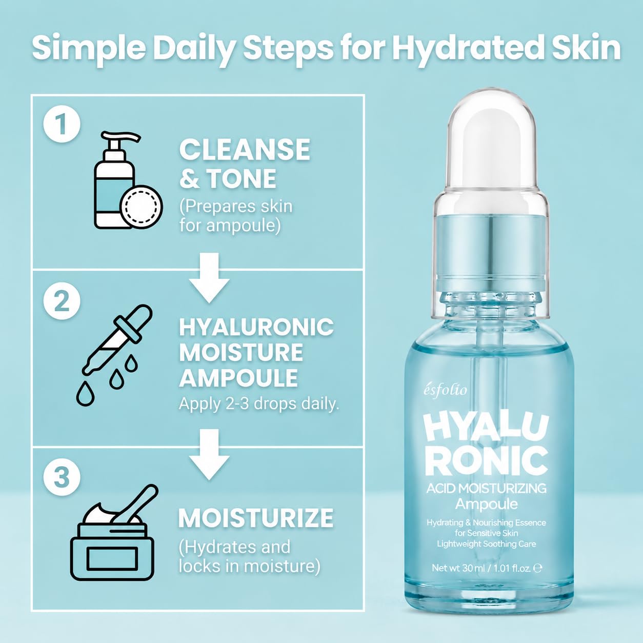 Esfolio Made in Korea Ampoule Series – Hydrating &amp; - esfolio