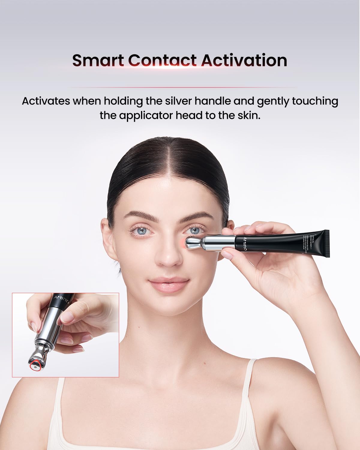 AMIRO PDRN Red Light Therapy Eye Cream with Built In - AMIRO Official Imagery - 4