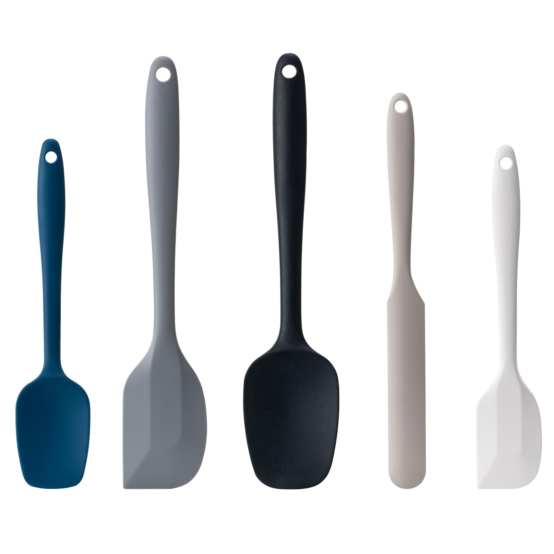Hoewina Silicone Spatula Set,5 Piece Food Grade Rubber Spatulas,M by Hoewina - Angle View 9