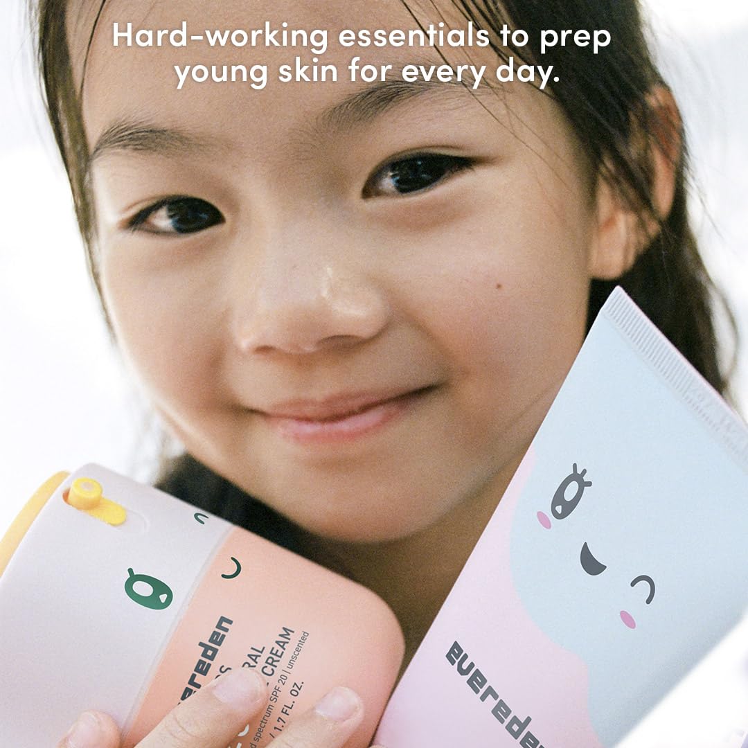 Evereden Kids Face Wash SPF 20 Cream Dermatologist Tested - Evereden Official Imagery - 7