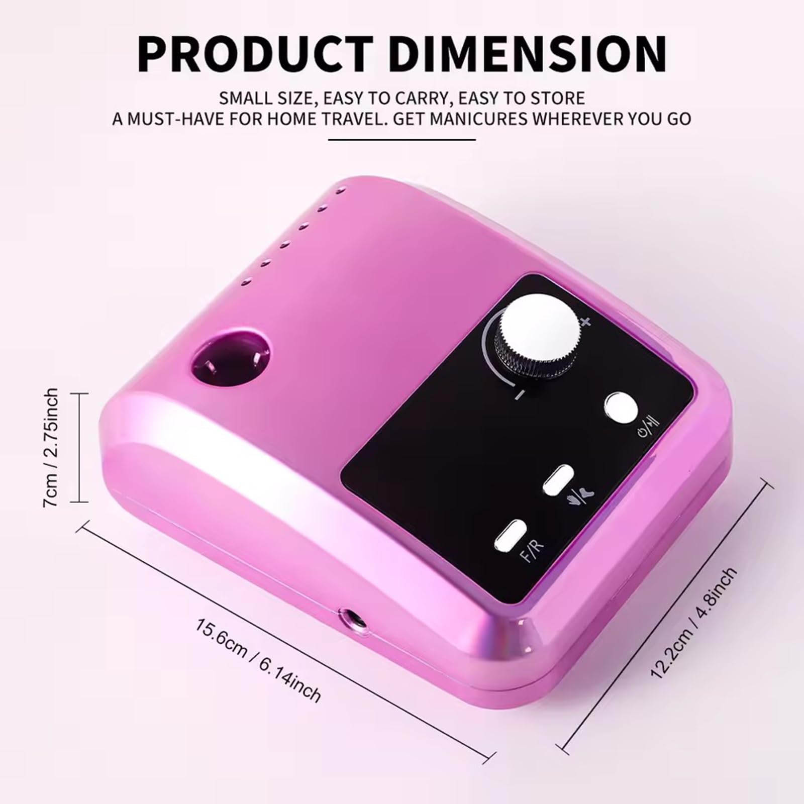 Multifunctional Desktop Nail Drill with Foot Pedal 45000RPM E-File with Bit