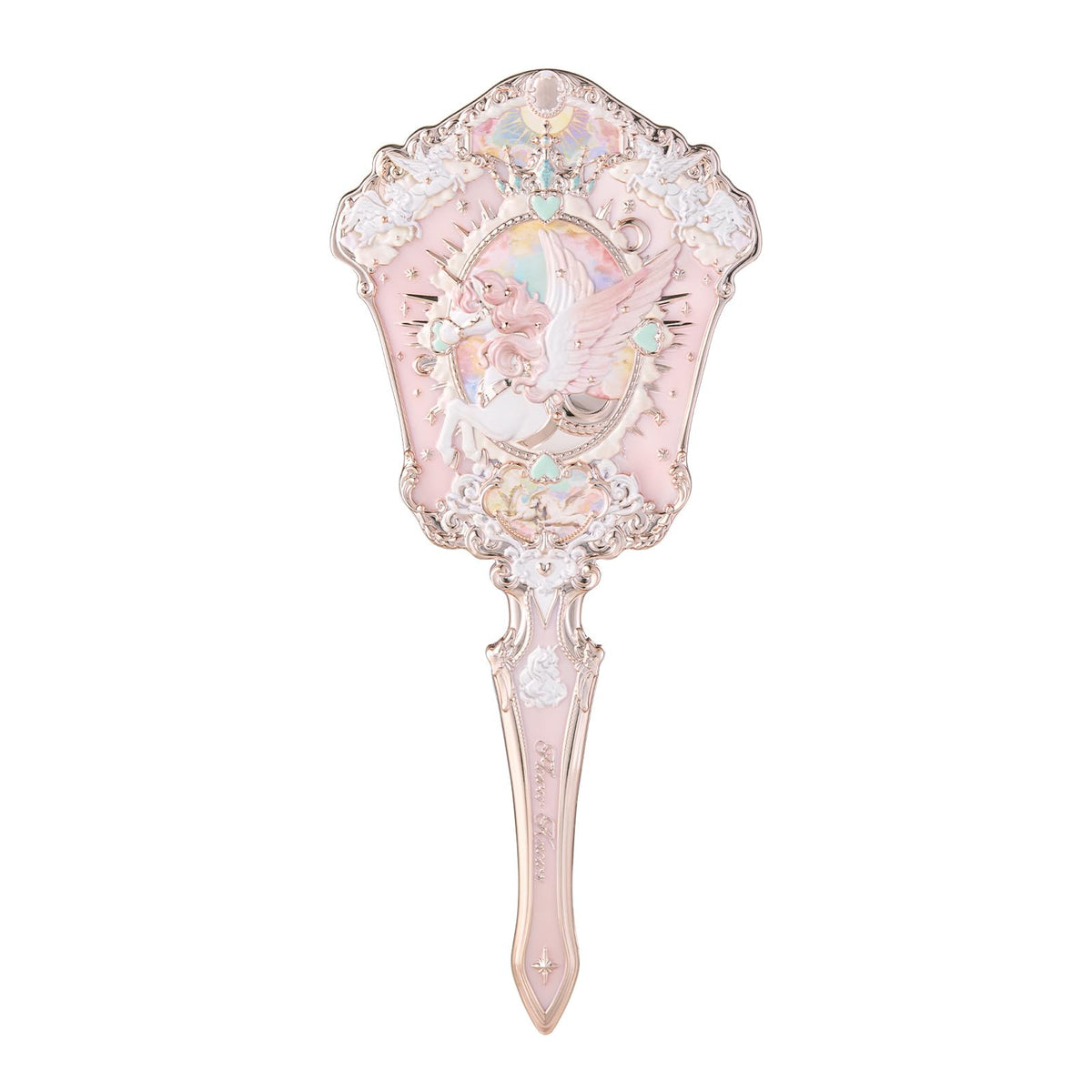 Flower Knows Knight Unicorn Hand Mirror Pink Fairy Tale - Flower Knows Official Imagery - 2