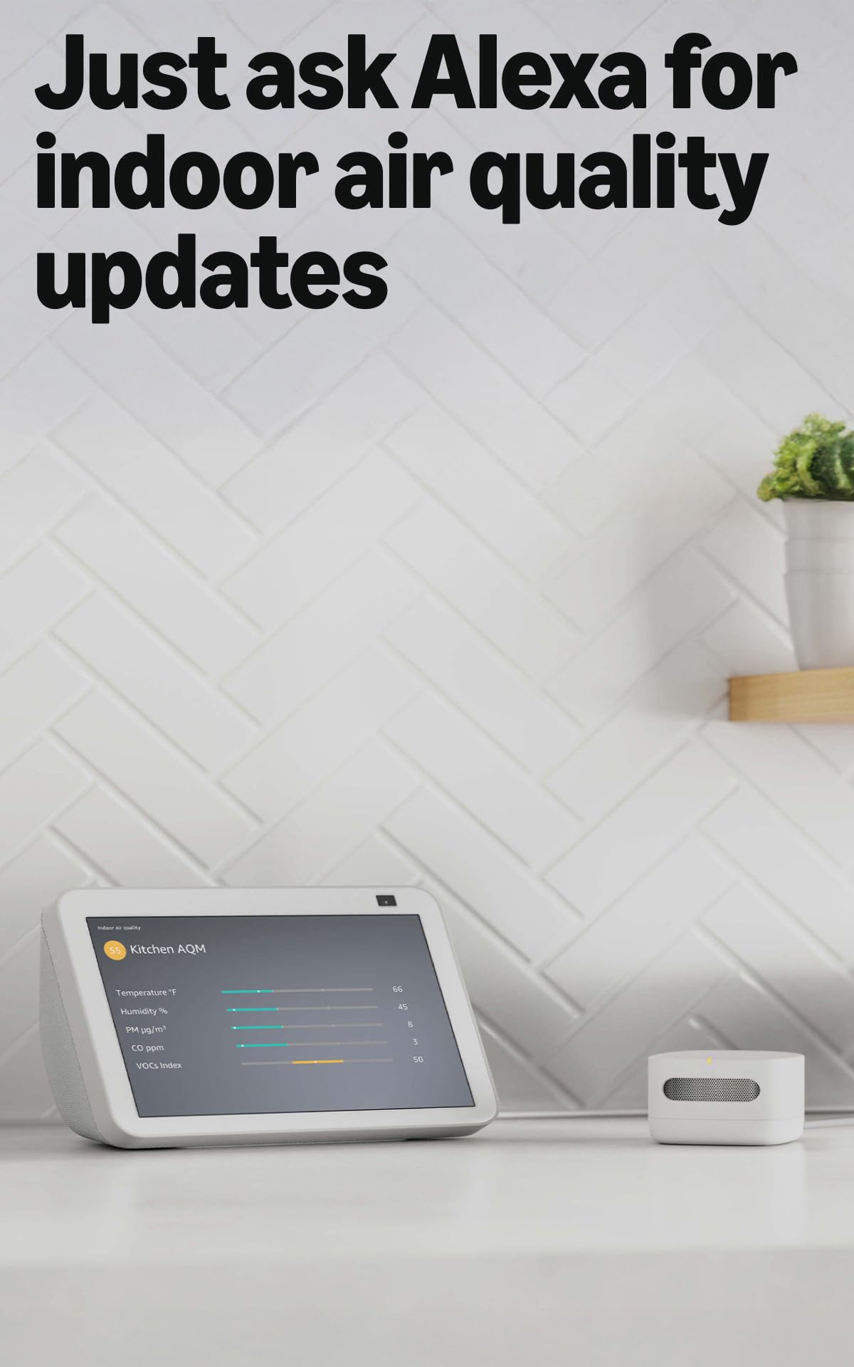 Amazon Smart Air Quality Monitor Detects temperature - Amazon Official Imagery - 6