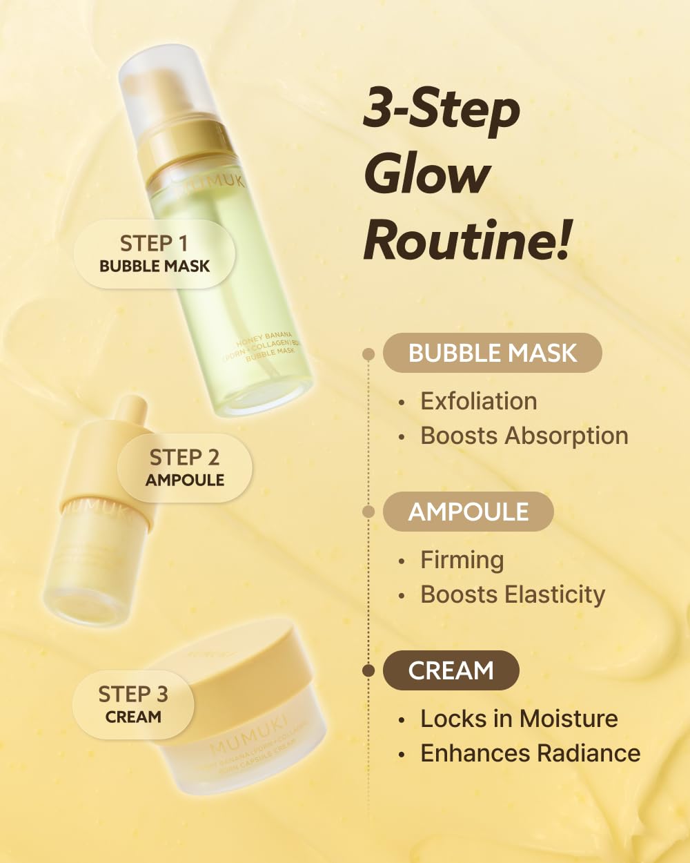 MUMUKI Honey Banana BDRN Capsule Cream - Firming & Plumping Moisturizer for Hyd - MUMUKI Official Product View 9
