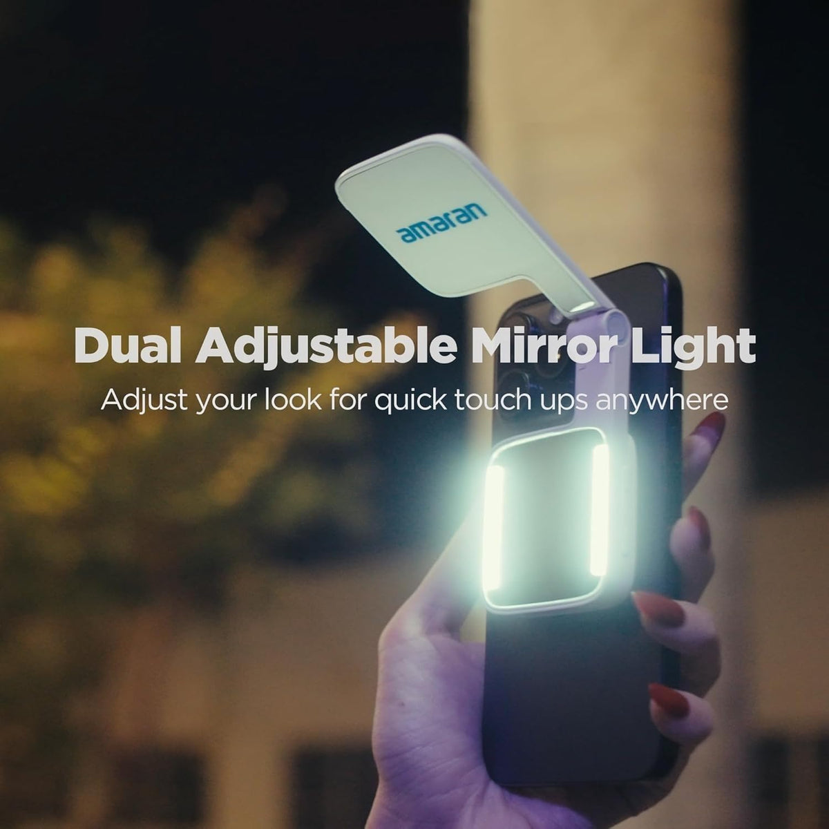 Amaran Go MagSafe and Qi2 Mini Phone Light with Flip Mirror - Amaran Official Imagery - 4