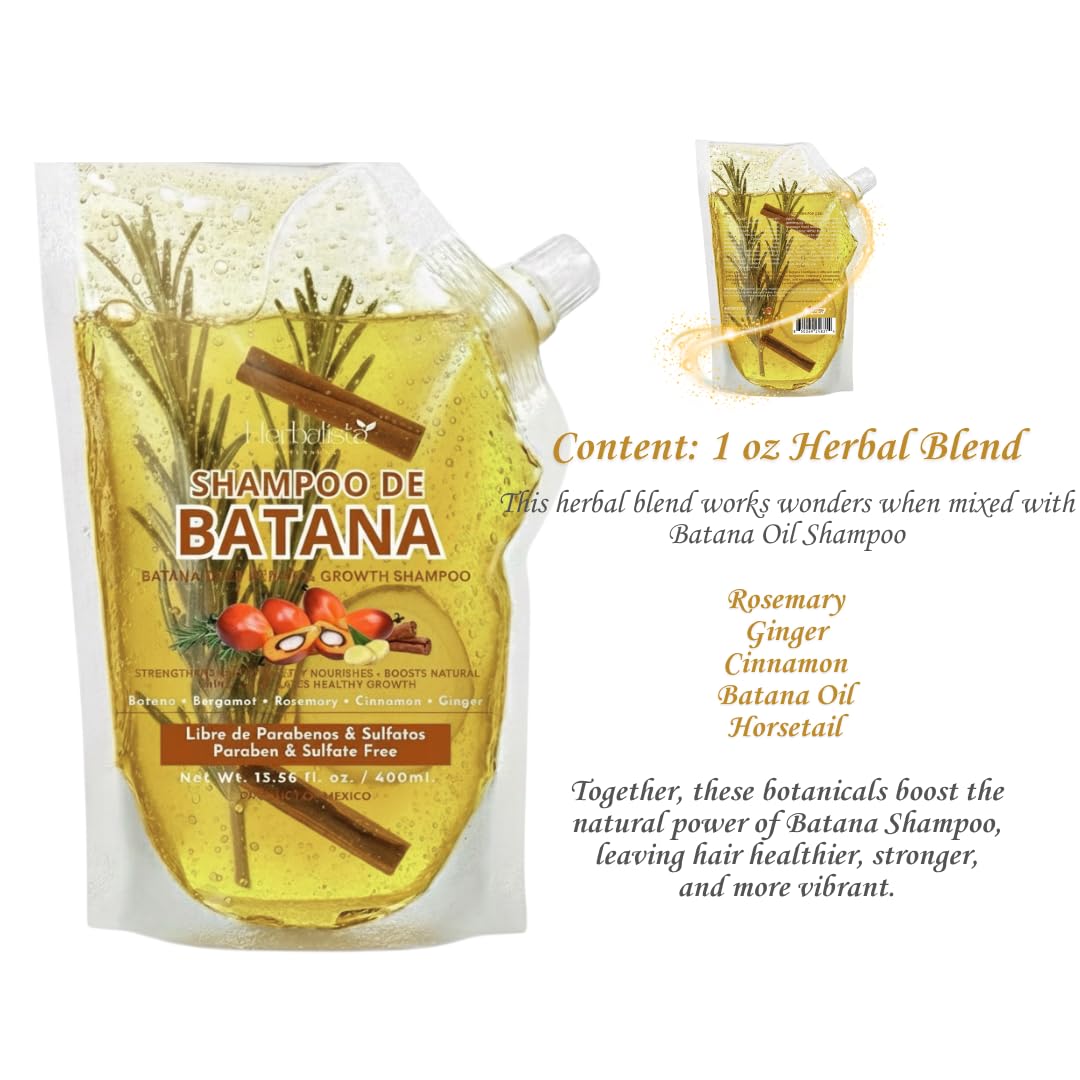 Herbalista 2 Pack Bundle - Viral Batana Oil Herbal Shampoo Pouch 400ml - View 6