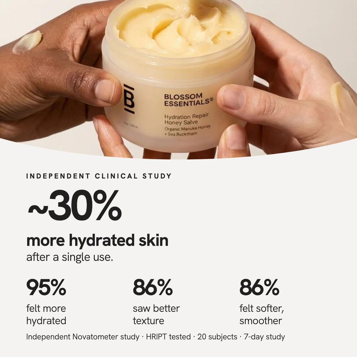 Blossom Essentials Manuka Honey Salve for Dry Skin and - Blossom Essentials Official Imagery - 5