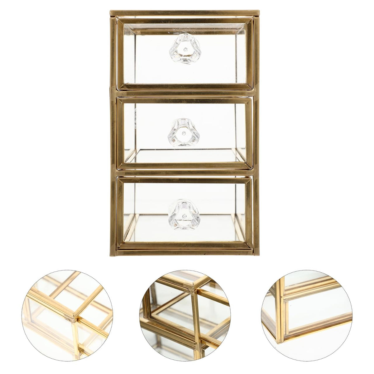 PRETYZOOM Drawer Jewelry Box Transparent Drawer Type Storage - PRETYZOOM Official Imagery - 8