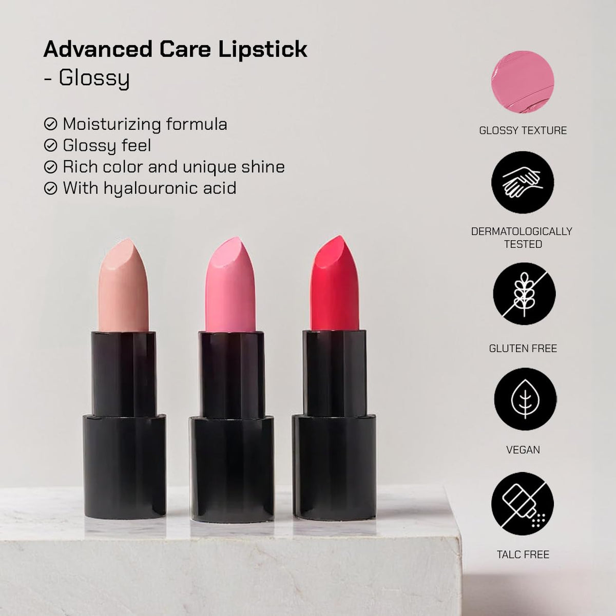 Radiant Professional Glossy Lipstick Hyaluronic Acid 102 - RADIANT PROFESSIONAL MAKE UP / HELLENICA Official Imagery - 5