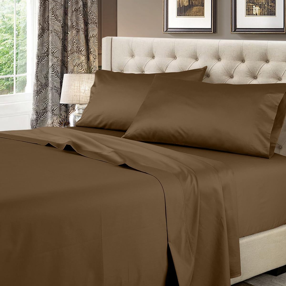 Royal Hotel Twin XL Sheets Set, 600 Thread Count Cotton, - Product Imagery