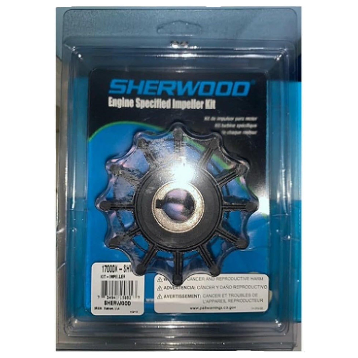 Sherwood engine specified impeller kit in packaging