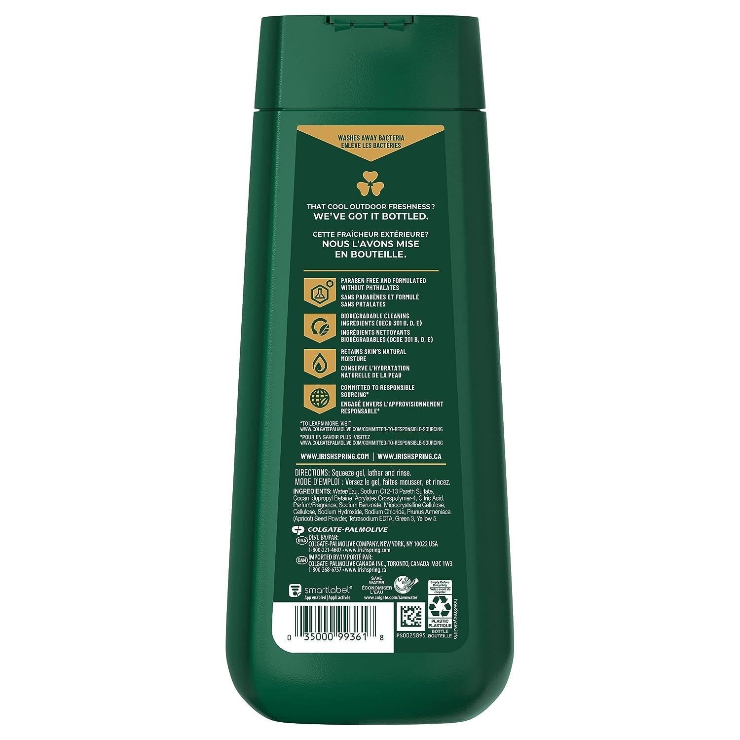 Irish Spring Body Wash Active Scrub Moisturizing Face Exfoliating Gel 20 Fl Oz - Irish Spring Official Product View 3