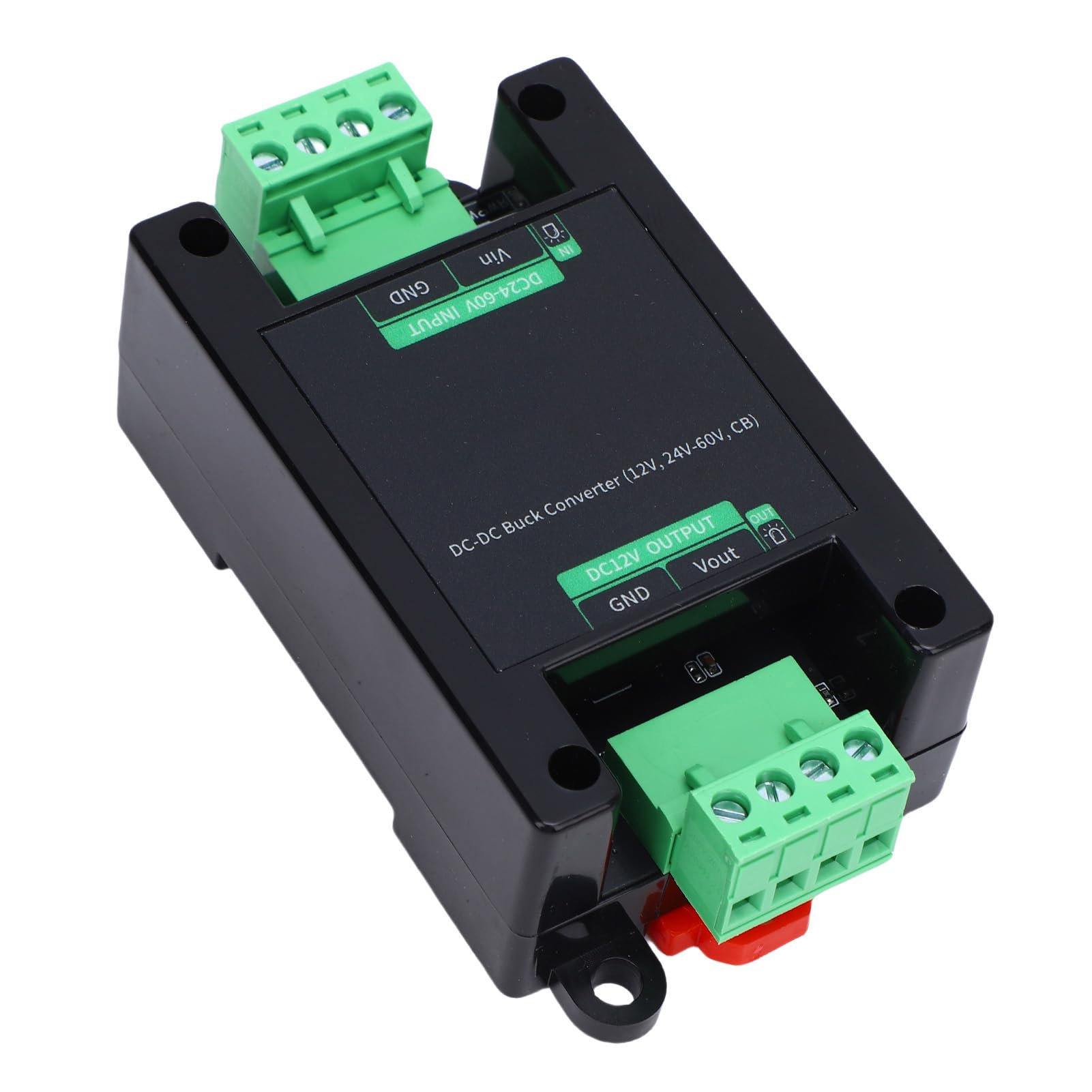 OPPWONG DC to DC Power Converter, 24 60V to 12V Step Down Voltage Converter, 5.08mm Terminal Block with Guide Rail Mount, Ideal for Flexible Connections