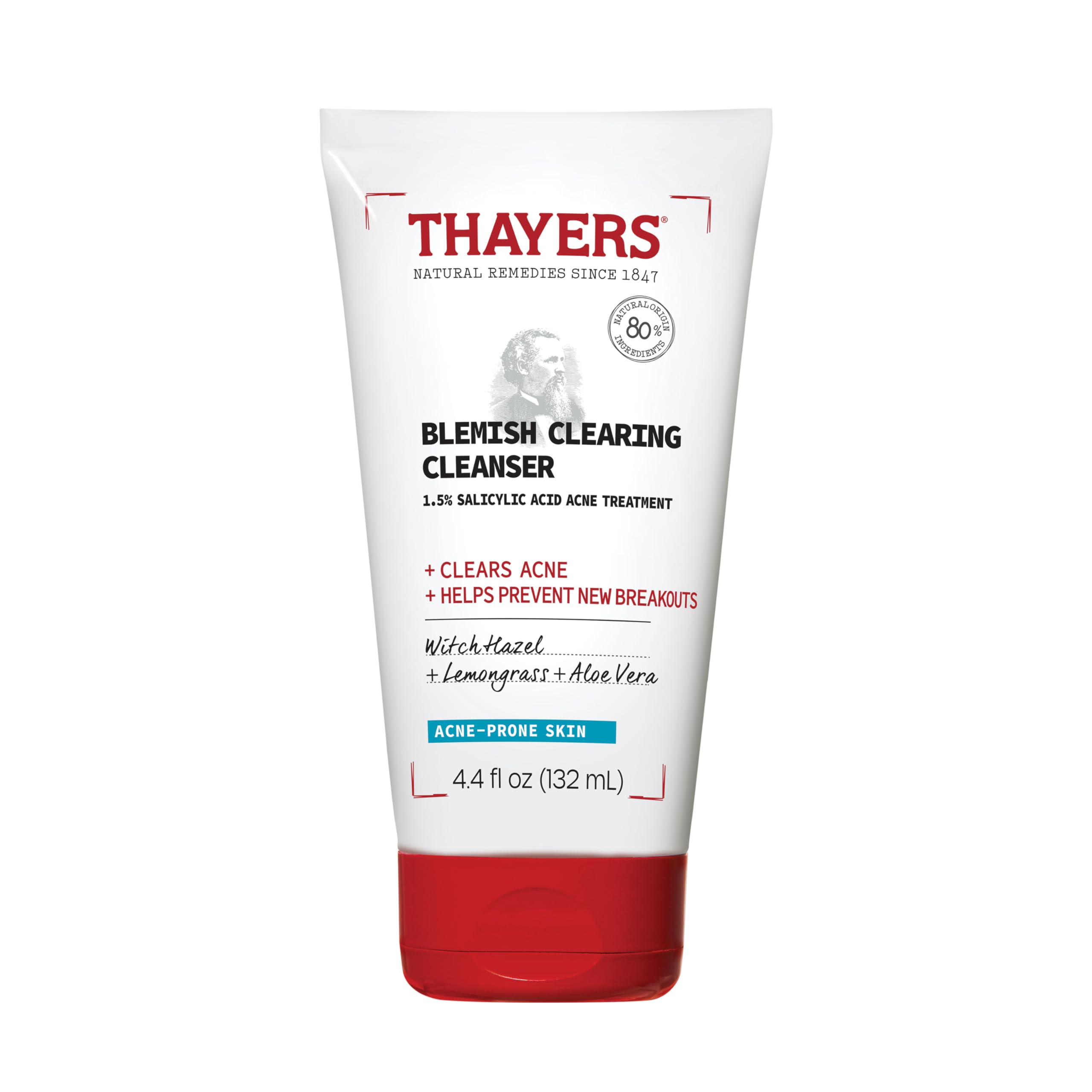 THAYERS Blemish Clearing Face Cleanser with 1.5% Salicylic Acid, - Product Imagery