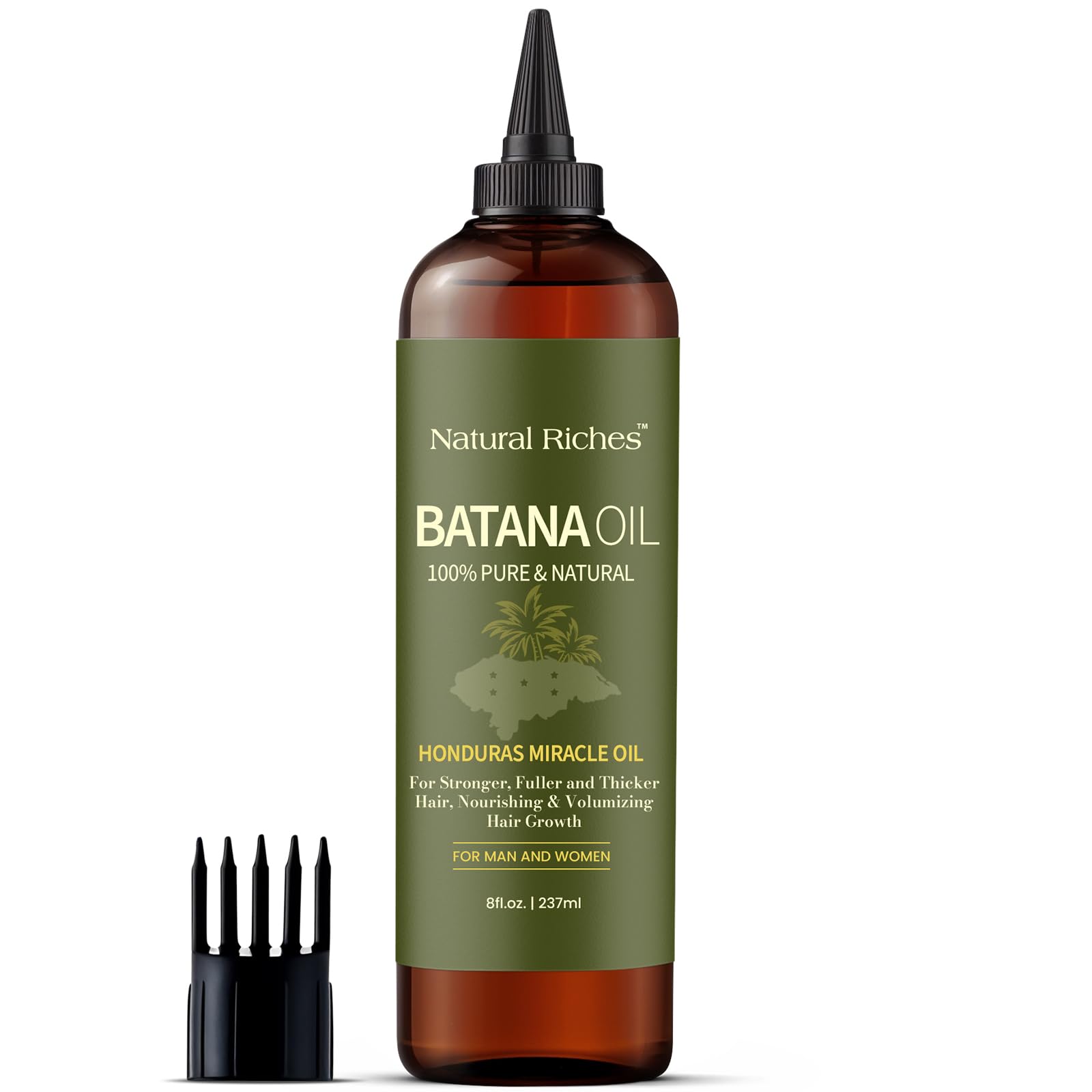Natural Riches Batana Oil for Hair Growth 8 Fl Oz - Cold Pressed - Natural Riches Official Product View 9