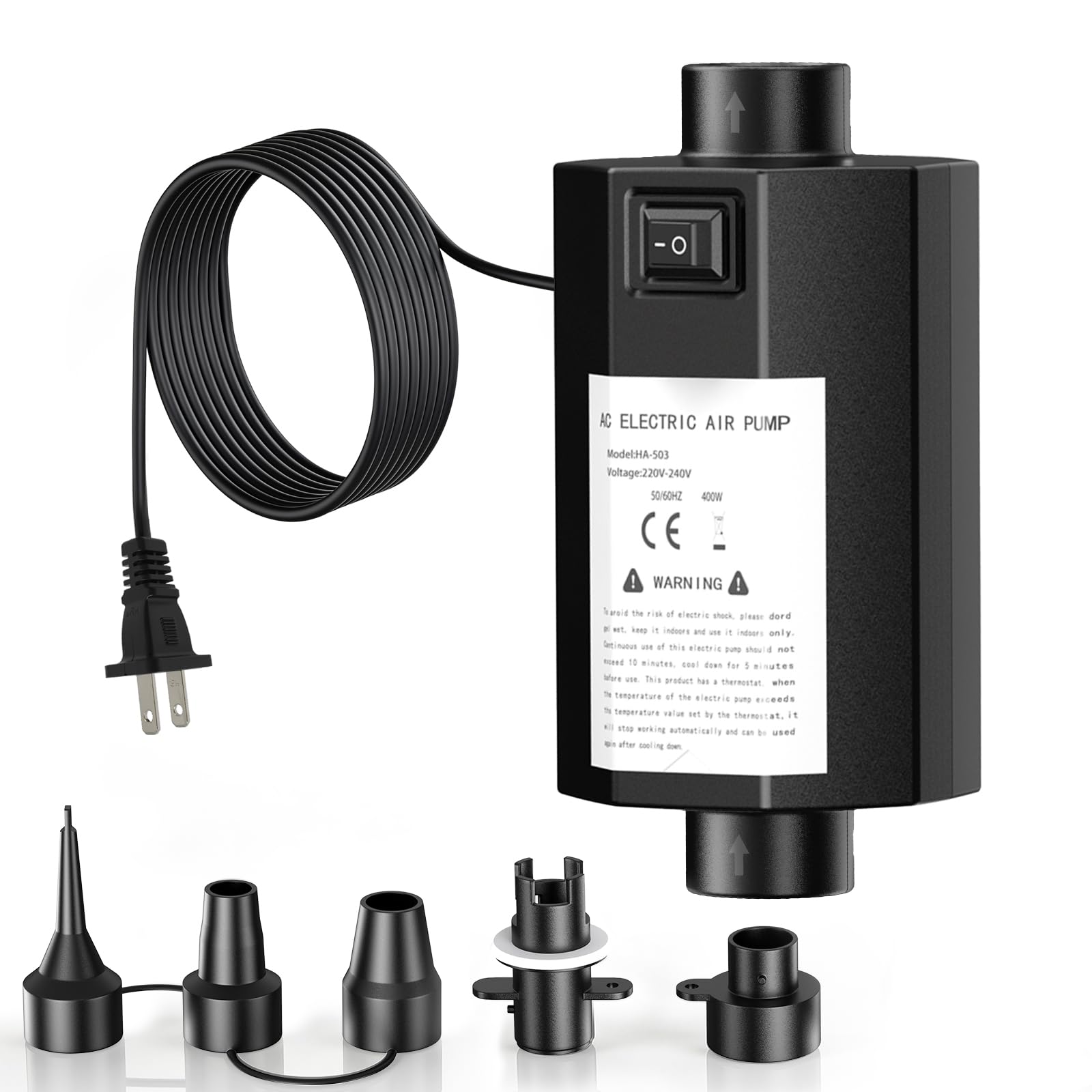 Fumxi Quick-Fill Inflatable Bed Pump,Electric Air Pump Inflator/Deflat - View 7