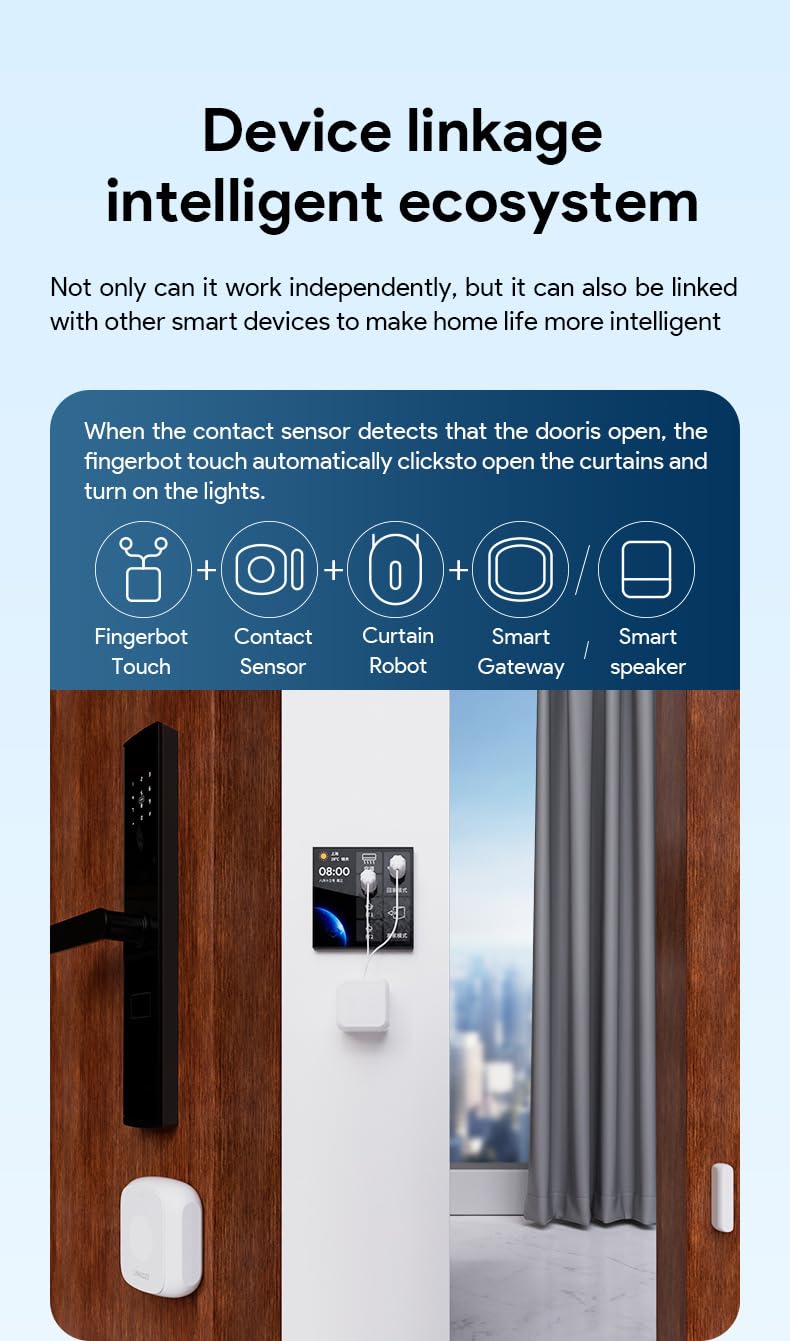Bluetooth Fingerbot Touch Smart Button No Wiring Switch Work - ngnsky Official Imagery - 4