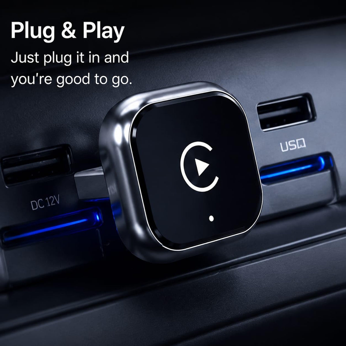 2 in 1 Mini Wireless CarPlay Android Auto Adapter - Genial Essence Official Imagery - 7