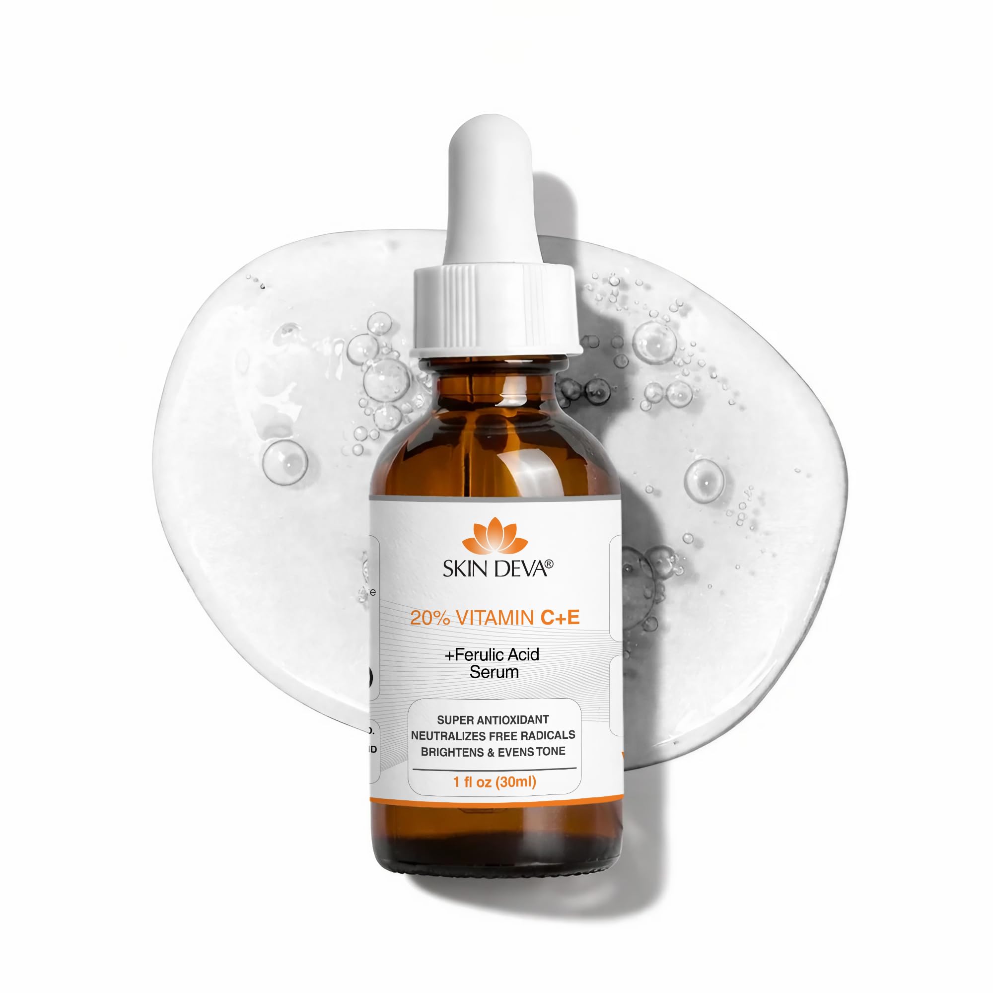 Skin Deva 20% Vitamin C Serum Anti Aging with Hyaluronic Acid & Vitamin E - SKIN DEVA Official Product View 2