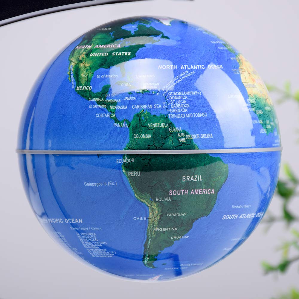 Magnetic Levitation Floating Rotating World Globe with LED - KAIMC Official Imagery - 8
