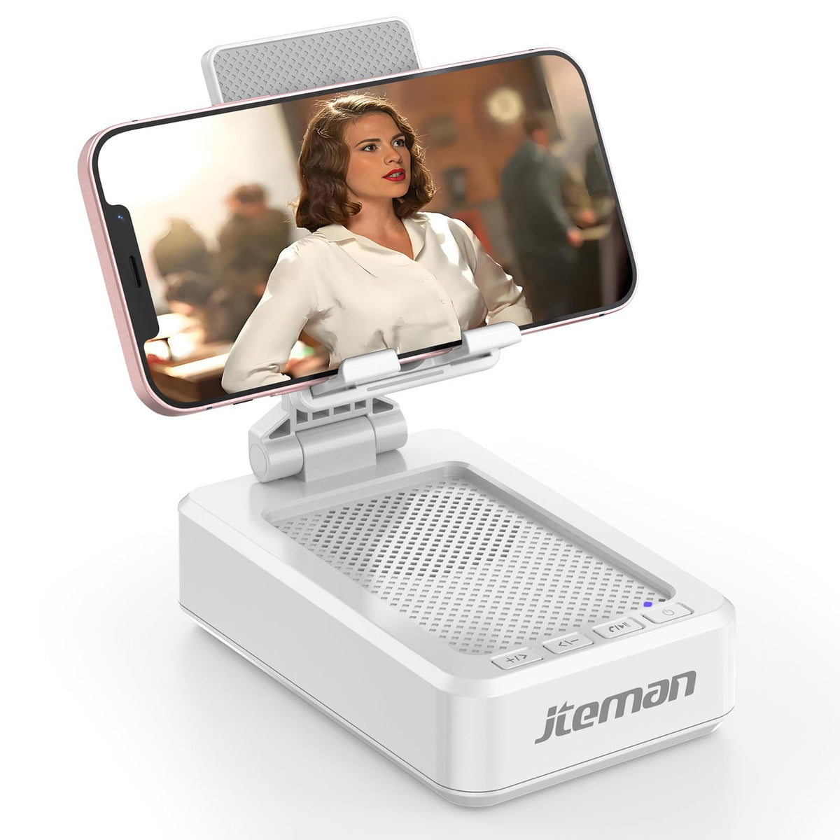 JTEMAN Cell Phone Stand with Bluetooth Speaker Gifts for Men - JTEMAN Official Imagery - 1