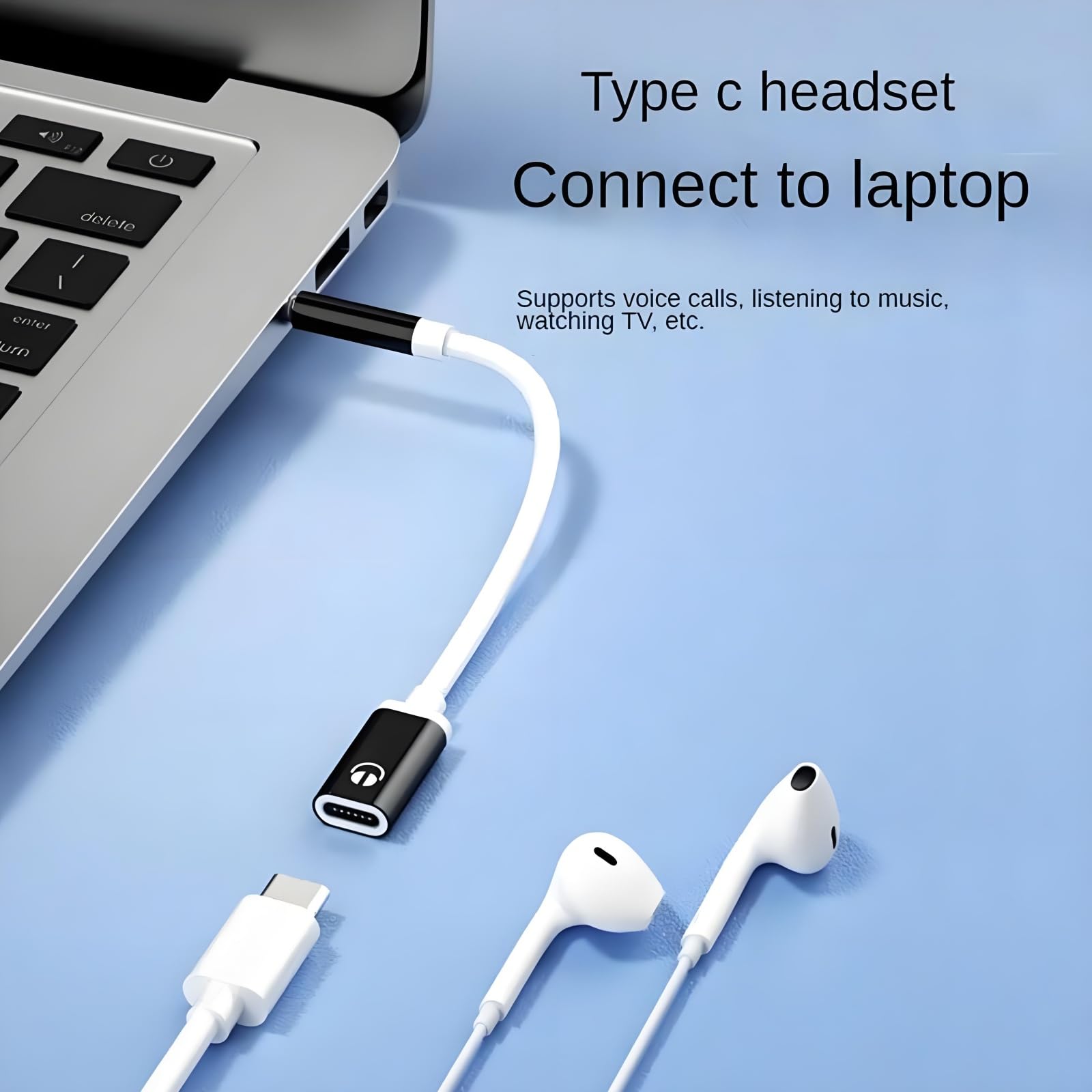 Zenarao 3.5mm Male to USB C Female Audio Adapter, Only Analog Aud by Zenarao - Angle View 5