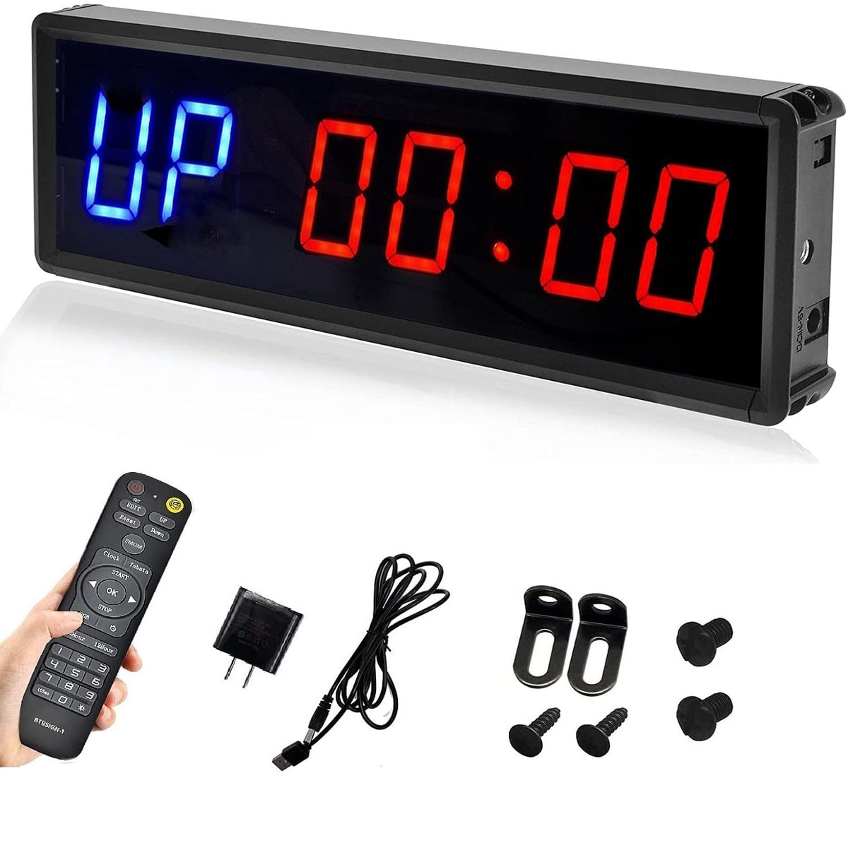 LED Interval Timer Count Down Up Clock Stopwatch with Remote - BTBSIGN Official Imagery - 1