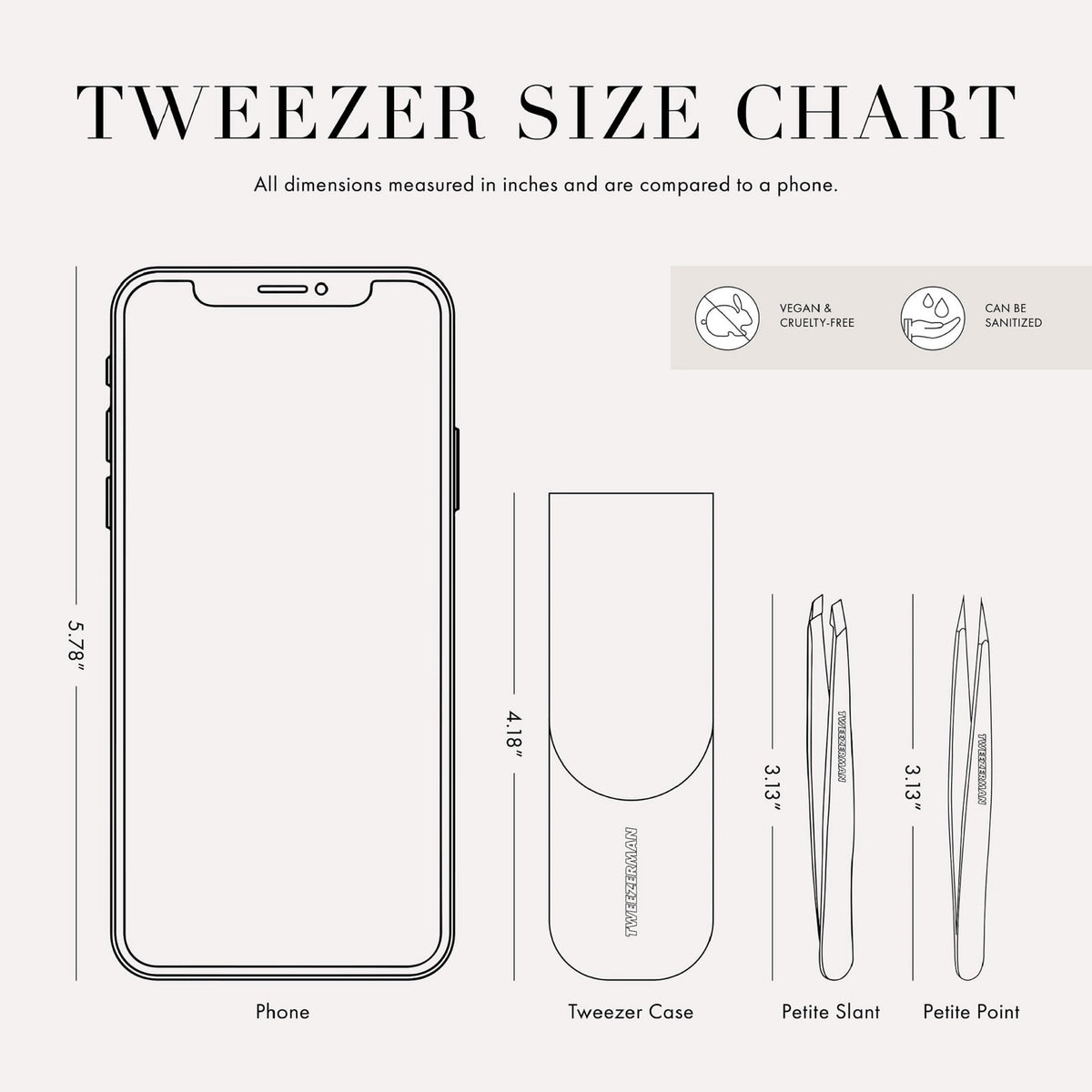 Tweezerman Petite Tweeze Set for Eyebrows with Travel Case - Tweezerman Official Imagery - 4