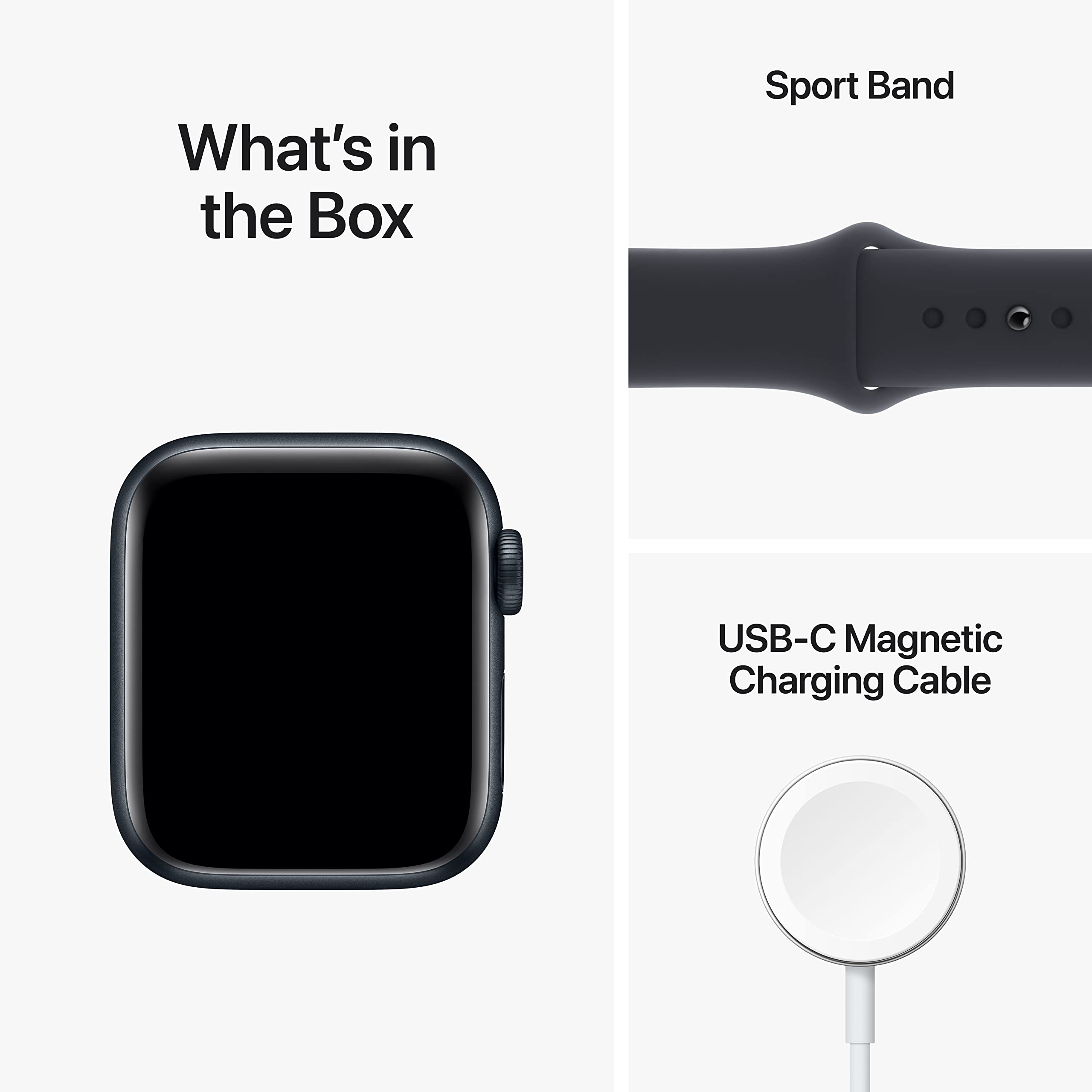 Amazon Renewed Apple Watch SE     - Midnight Aluminum Case with M - Amazon Renewed Official Product View 6