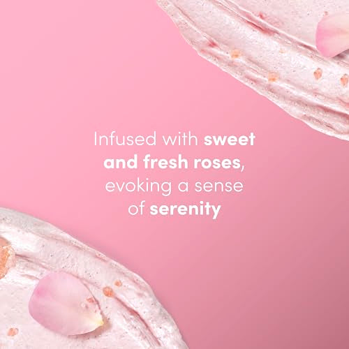 Dove Himalayan Salt & Rose Oil Body Scrub Exfoliates and Deeply - Product Imagery