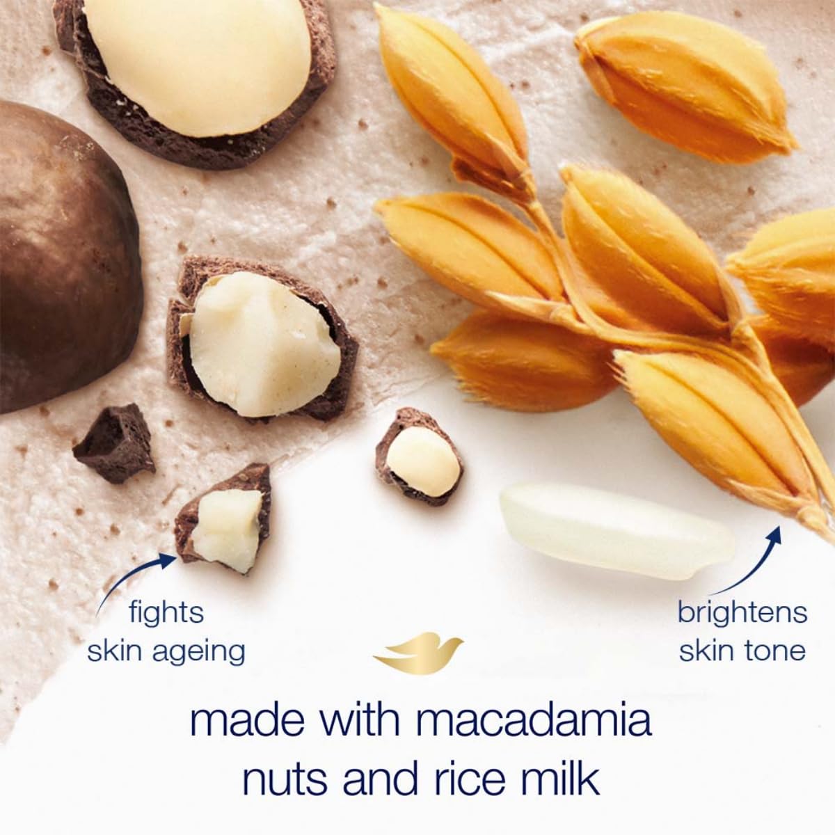 Elefair Tech Dove Scrub Macadamia & Rice Milk Reveals Visibly Smoother Skin - Elefair Tech Official Product View 5
