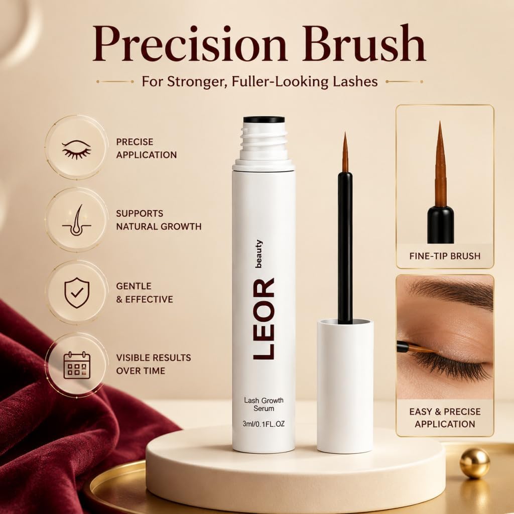 LEOR BEAUTY Eyelash Serum Botanical Lash Conditioner for - LEOR Official Imagery - 5