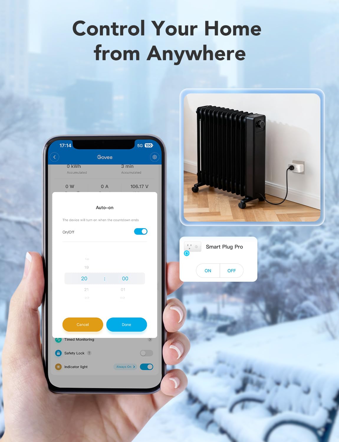 Govee Smart Plug with Energy Monitoring WiFi Bluetooth - Govee Official Imagery - 6
