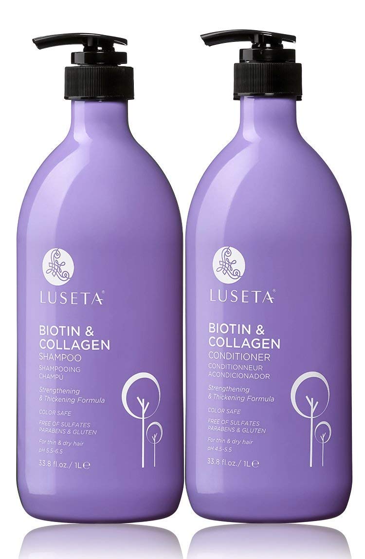 L LUSETA Luseta Biotin & Collagen Shampoo and Conditioner Set for Thinning Hair - L LUSETA Official Product View 8