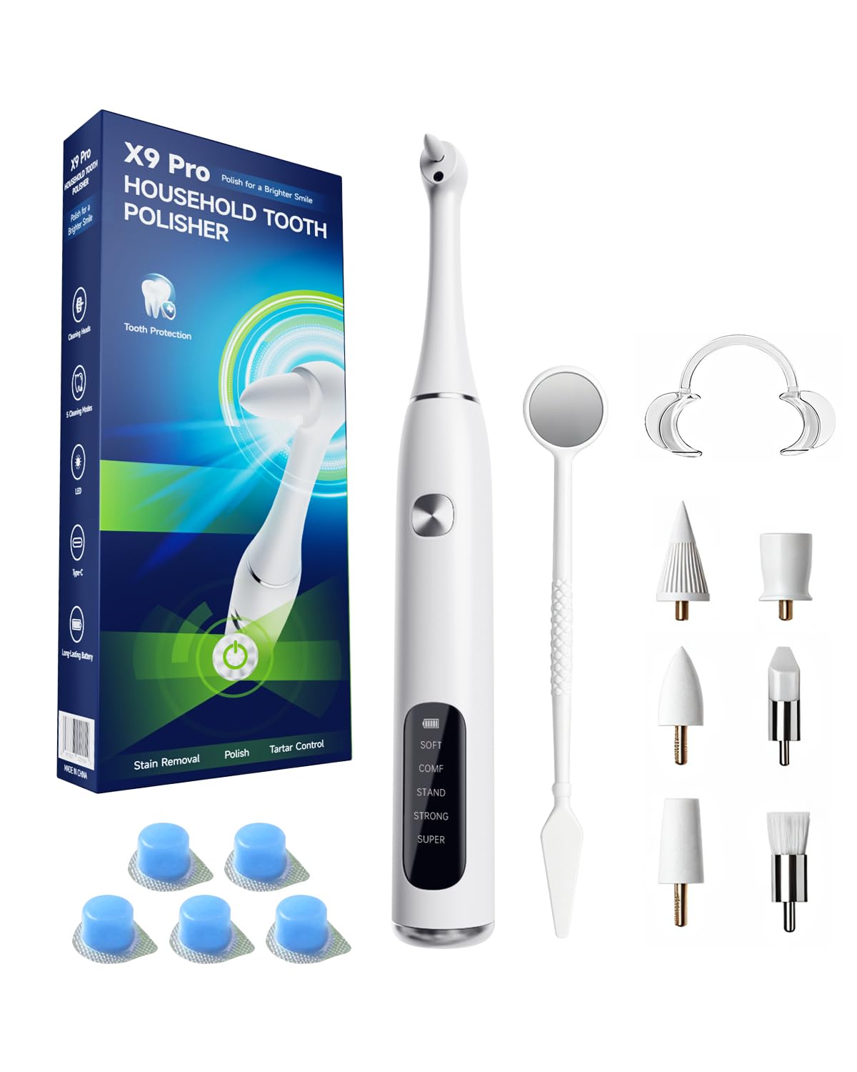 Tooth Polisher Electric Teeth Whitening Kit Professional - Seark Official Imagery - 1