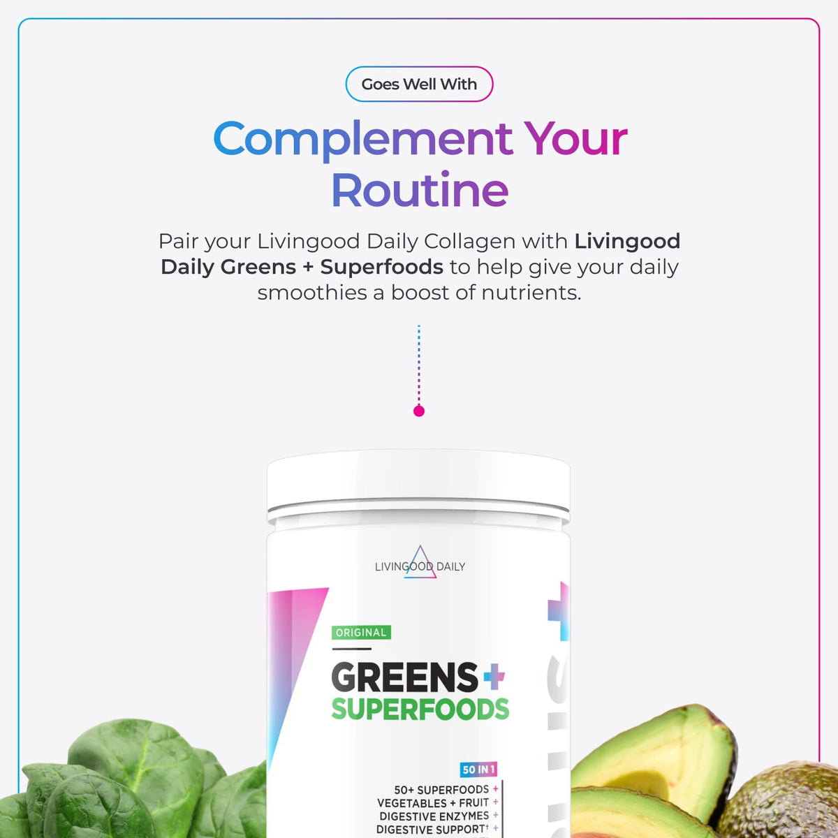 Livingood Daily Vanilla Collagen Peptides Powder Type I III - Livingood Daily Official Imagery - 7
